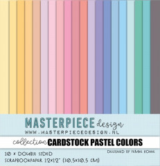 Masterpiece Design - Pastel Colors Cardstock - 12x12 Paper Collection