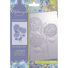 Embossing Folder - Hydrangea - Hydrangea Blooms
