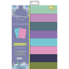Natures Garden - Hydrangea - A4 Luxury Linen Cardstock