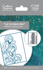 Metal Cutting Die - O Holy Night - Let us Adore Him