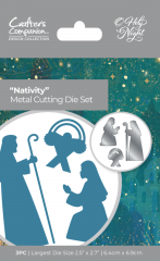 Metal Cutting Die - O Holy Night - Nativity