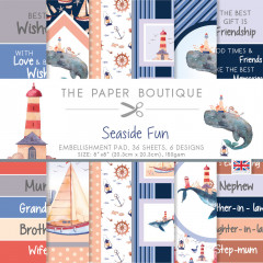 Seaside Fun 8x8 Embellishments Paper Pad