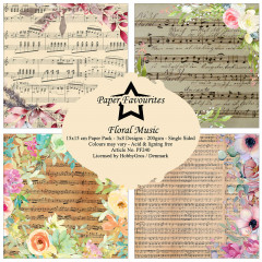 Paper Favourites - Floral Music - 6x6 Paper Pack