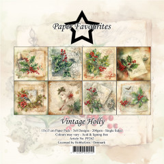 Paper Favourites - Vintage Holly - 6x6 Paper Pack