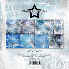 Paper Favourites - Silver Trees - 6x6 Paper Pack