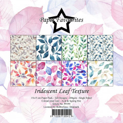 Paper Favourites - Iridescent Leaf Texture - 6x6 Paper Pack