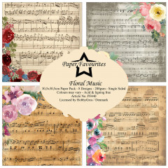 Paper Favourites - Floral Music - 12x12 Paper Pack