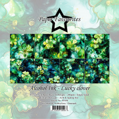 Paper Favourites - Alcohol Ink - Lucky Clover - 12x12 Paper Pack