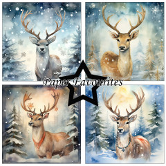 Paper Favourites - Christmas Stag - 12x12 Paper Pack