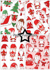 Paper Favourites - Christmas Gnomes - A5 Paper Pack