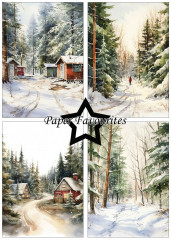 Paper Favourites - Winter Forest - A5 Paper Pack