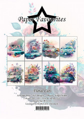 Paper Favourites - Floral Cars - A5 Paper Pack