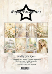 Paper Favourites - Shabby Chic Roses - A5 Paper Pack