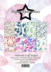 Paper Favourites - Iridescent Leaf Texture - A5 Paper Pack