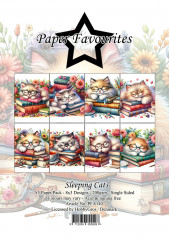 Paper Favourites - Sleeping Cats - A5 Paper Pack