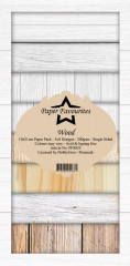 Paper Favourites Wood Slim Paper Pack