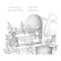 Spellbinders Cling Stamps - Mouse Mail