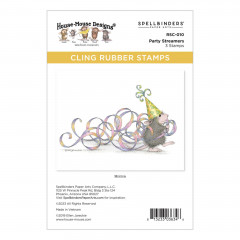Spellbinders Cling Stamps - Party Streamers