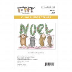 Spellbinders Cling Stamps - House Mouse - Noel