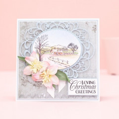 Clear Stamps - Christmas Rose - Christmas Village