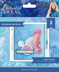 Clear Stamp & Cutting Die - Enchanted Ocean - Handsome Sea Horse