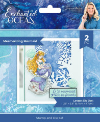 Clear Stamp & Cutting Die - Enchanted Ocean - Mesmerizing Mermaid