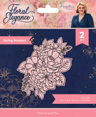 Clear Stamp & Cutting Die - Floral Elegance - Spring Bouquet