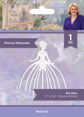 Metal Cutting Die - Once Upon a Time - Princess Silhouette