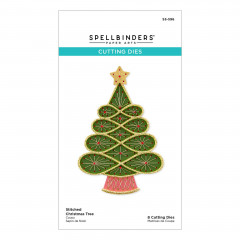 Spellbinders Etched Dies - Stitched Christmas Tree