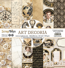 ScrapBoys - 12x12 Paper Pad -Art Decoria