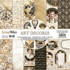 ScrapBoys - 8x8 Paper Pad - Art Decoria
