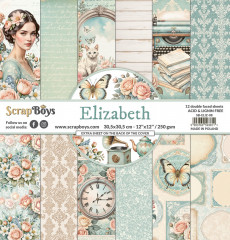 ScrapBoys - 12x12 Paper Pad - Elizabeth