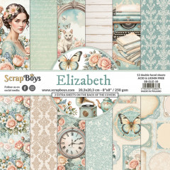 ScrapBoys - 8x8 Paper Pad - Elizabeth