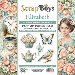 ScrapBoys - 6x6 POP UP Paper Pad - Elizabeth