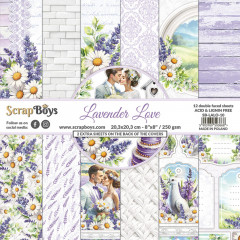 ScrapBoys - 8x8 Paper Pad - Lavender Love