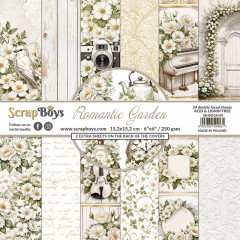 ScrapBoys - 6x6 Paper Pad - Romantic Garden
