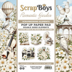 ScrapBoys - 6x6 POP UP Paper Pad - Romantic Garden