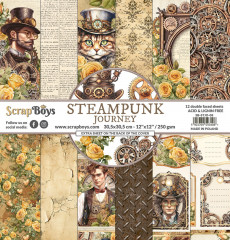ScrapBoys - 12x12 Paper Pad - Steampunk Journey
