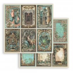 Stamperia 2-seitiges 12x12 Designpapier - Magic Forest - 6 Cards