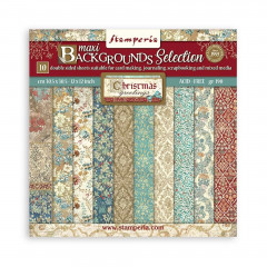 Christmas Greetings 12x12 Maxi Background Paper Pack