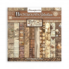 Coffee and Chocolate - 8x8 Backgrounds Paper Pack