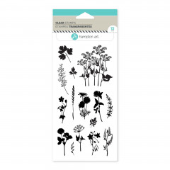 Clear Stamps - Floral Silhouette