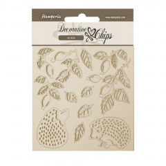 Stamperia Decorative Chips - Woodland - Hedgehog