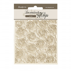 Stamperia Decorative Chips - Romance Forever - Pattern