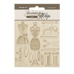 Stamperia Decorative Chips - Brocante Antiques - Mannequin