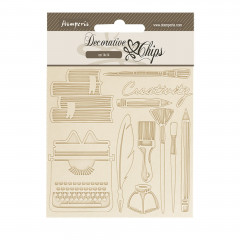 Stamperia Decorative Chips - Secret Diary - Creativity