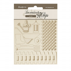 Stamperia Decorative Chips - Garden - Tools