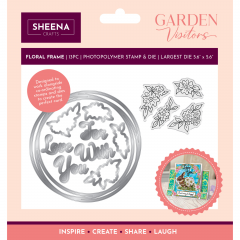 Clear Stamp & Cutting Die - Sheena Douglass - Garden Visitors - Floral Frame