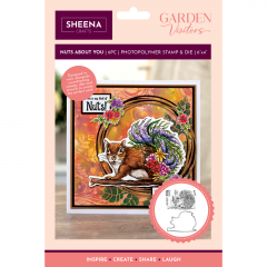 Clear Stamp & Cutting Die - Sheena Douglass - Garden Visitors - Nuts About You