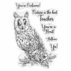 Clear Stamp & Cutting Die - Sheena Douglass - Garden Visitors - Youre a Hoot!